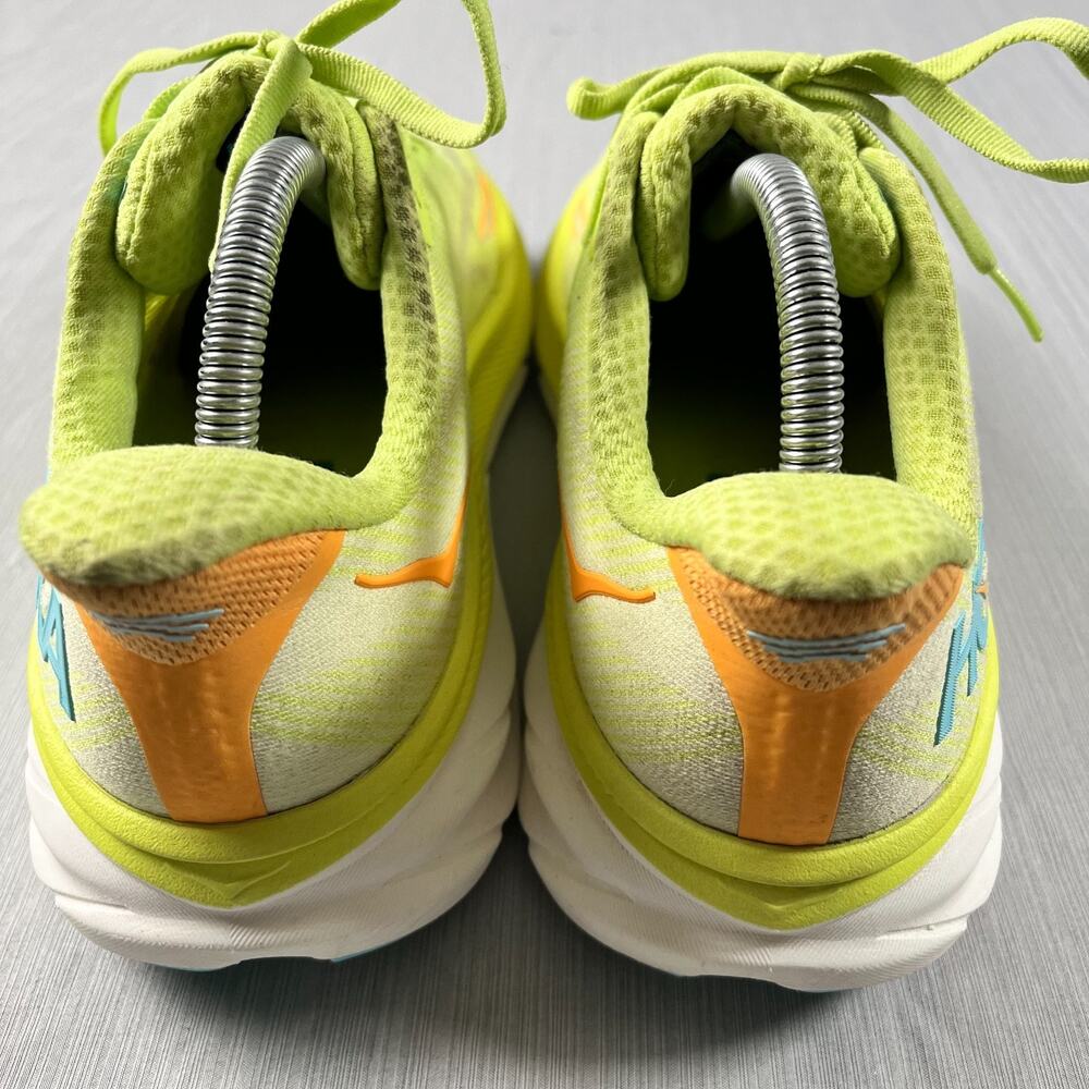 Hoka One One Clifton 9 Women's Size 9.5 Yellow Running Fitness Shoes 1127896 LCS - Picture 4 of 8